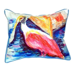 Spoonbill Small Indoor/Outdoor Pillow 11X14