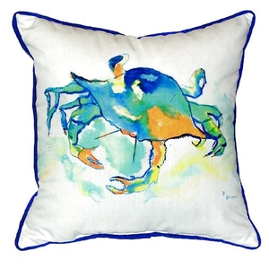 Orange Crab Small Indoor/Outdoor Pillow 12X12