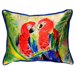 Two Parrots Small Indoor/Outdoor Pillow 11X14