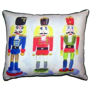 Nut Crackers Small Indoor/Outdoor Pillow 11X14