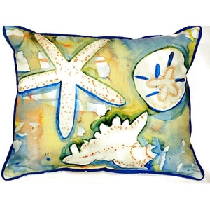 Beach Treasures Small Indoor/Outdoor Pillow 11X14