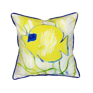 Yellow Tang Extra Large Zippered Pillow 22X22