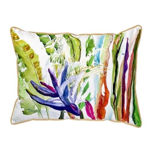 Abstract Bird Of Paradise Extra Large Pillow 20X24