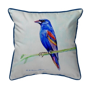 Blue Grosebeak  Indoor/Outdoor Extra Large Pillow 20X24