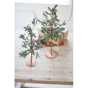 Artificial Mistletoe Trees Set of Two