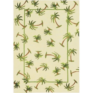 Hanalei Palm Indoor Outdoor Hand Hooked Area Rug, 5 X 7 Ft.
