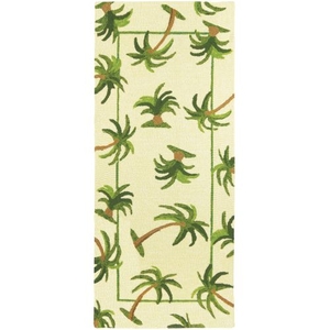 Hanalei Palm Indoor Outdoor Hand Hooked Rug, 26 X 60 Runner