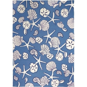 Serenity At Sea Indoor Outdoor Hand Hooked Area Rug, 5 X 7 Ft.