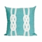 Liora Manne Visions Ii Double Knot Indoor/Outdoor Pillow Aqua 20" Square