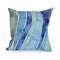 Liora Manne Visions Iii Waves Indoor/Outdoor Pillow Ocean 20" Square