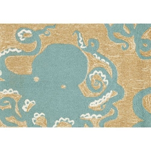 Liora Manne Frontporch Arrf Ye Mateys Indoor/Outdoor Rug Blue