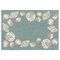 Liora Manne Capri Seashell Border Indoor/Outdoor Rug Aqua 24"X36"