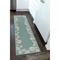 Liora Manne Capri Seashell Border Indoor/Outdoor Rug Aqua 24"X8'