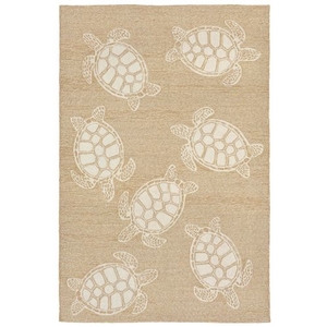 Liora Manne Capri Turtle Indoor/Outdoor Rug Neutral 5'X7'6"