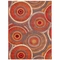 Liora Manne Marina Circles Indoor/Outdoor Rug Saffron 4'10"X7'6"