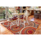 Liora Manne Marina Circles Indoor/Outdoor Rug Saffron 4'10"X7'6"