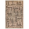Liora Manne Riviera Happy Words Indoor/Outdoor Rug Taupe 7'10"X9'10"