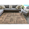 Liora Manne Riviera Happy Words Indoor/Outdoor Rug Taupe 7'10"X9'10"