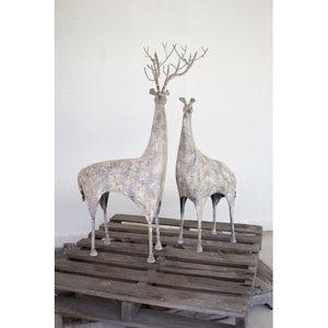 Metal Deer, Set of 2