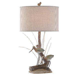 Shore Birds Nature Table Lamp With Ting  Set of 2