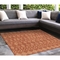 Liora Manne Carmel Marrakech Indoor/Outdoor Rug Red 7'10" SQ