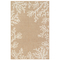 Liora Manne Carmel Coral Border Indoor/Outdoor Rug Sand 7'10" RD