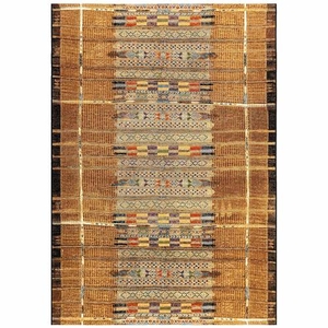 Liora Manne Marina Tribal Stripe Indoor/Outdoor Rug Gold 6'6"X9'4"