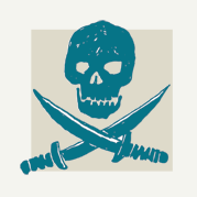 Pirate Skull and Crossbones Decor