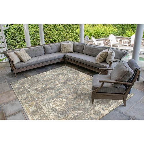 TransOcean Liora Manne Marina Kashan Indoor/Outdoor Rug Grey 39"X59"