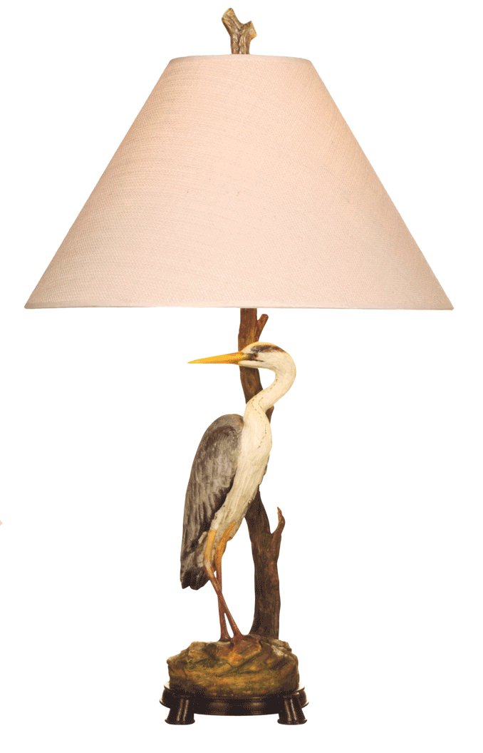 Heron Table Lamp, Egret Table Lamp