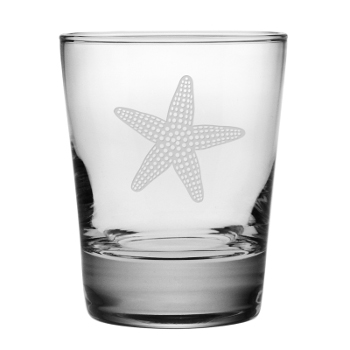 Starfish Etched Dof Glass Set