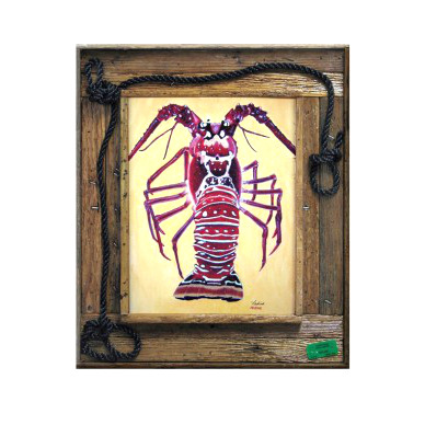 Lobzilla Framed Art Print