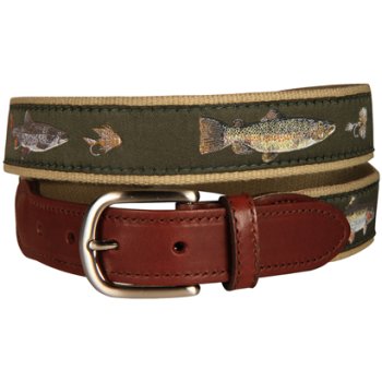 Freshwater Fish And Flies Tab Belt