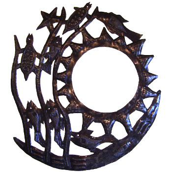 Le Primitif Galleries Fish Outdoor/Indoor Mirror 