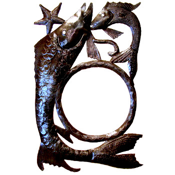 Fish Outdoor/Indoor Mirror  15.5" X 10"