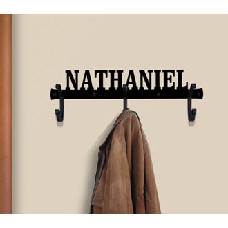 3 Hook Customized Coat Bar