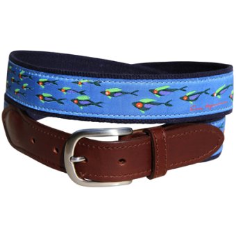 School Of Fish Belt,Tab Leather