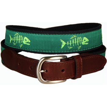 Rogue Fish Leather Tab Belt
