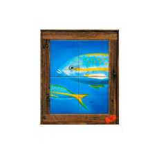 Heads Or Tails Framed Tiles  Mural