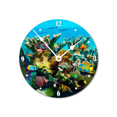 Coral Jetty Wall Clock