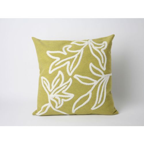 Liora Manne Visions I Windsor Indoor/Outdoor Pillow - Green, 20" Square