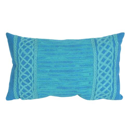 Liora Manne Visions Ii Celtic Stripe Indoor/Outdoor Pillow - Green, 12" By 20"