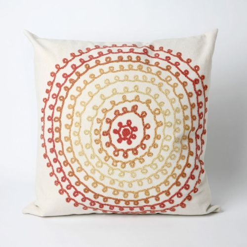 Liora Manne Visions Ii Ombre Threads Indoor/Outdoor Pillow - Ivory, 20" Square