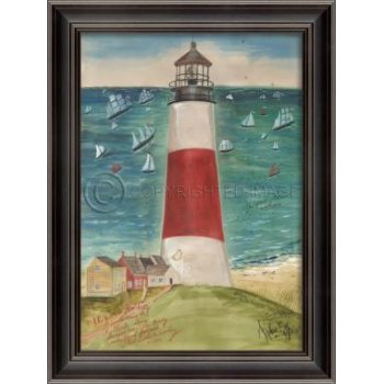 The Path To Sankaty Lighthouse Framed Art