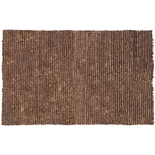 Dotted Motion Brown Shag And Loop Rug, 4.7 X 7.7