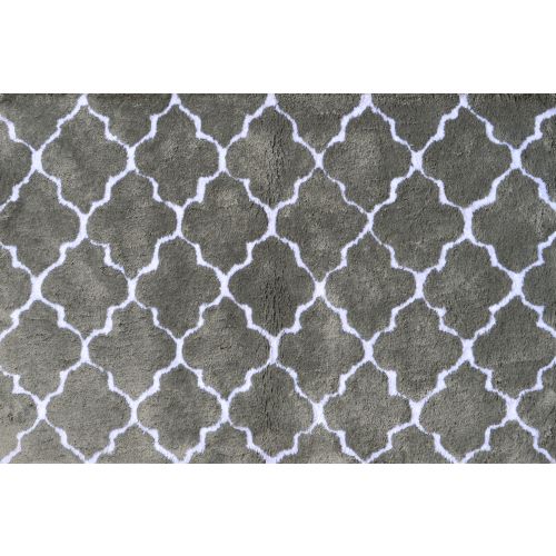 Cloture Grey Micro Shag Rug, 2.8 X 4.8