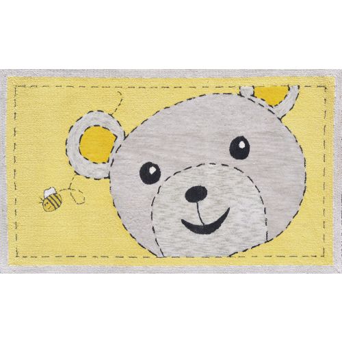 Bee-Z-Bear Hook Rug, 2.8 X 4.8