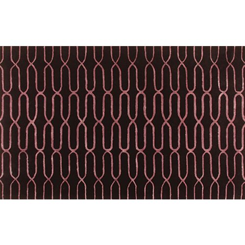Alder Black Tufted Rug, 5 X 8