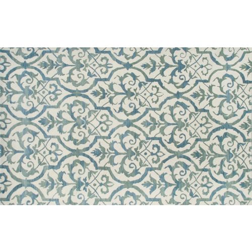 Elligant Grille Blue Tufted Rug, 5 X 8