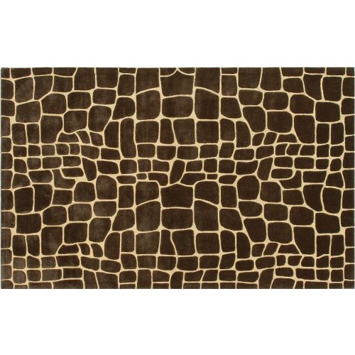 Croc Brown Tufted Rug, 5 X 8